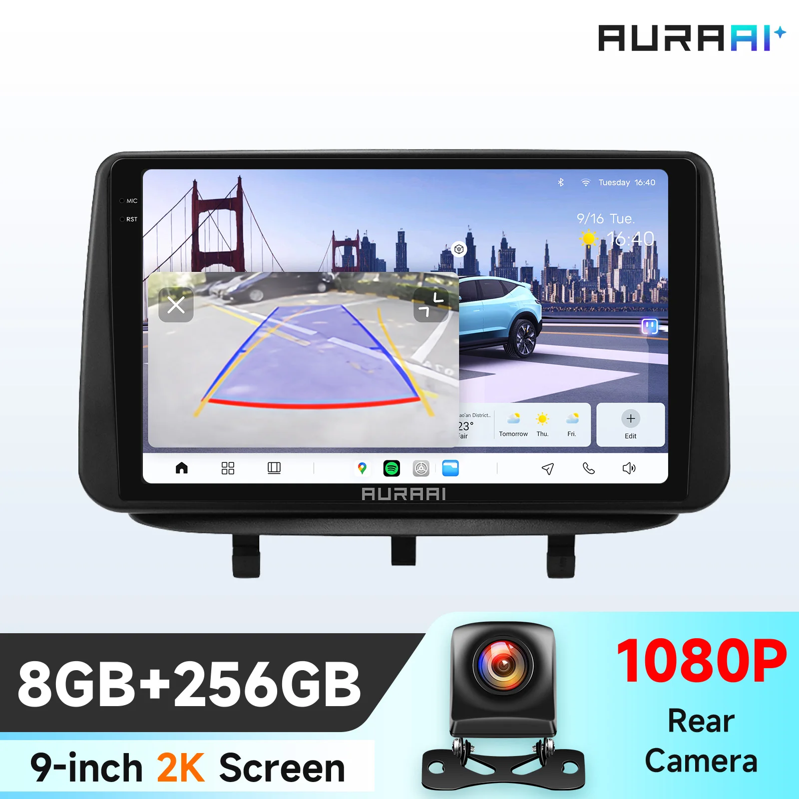 Voor Opel Meriva B 2009-2014 2K Scherm ADAS+360 Android Auto Radio Multimedia Videospeler BT AI Voice CarPlay 4G Stereo Head Unit