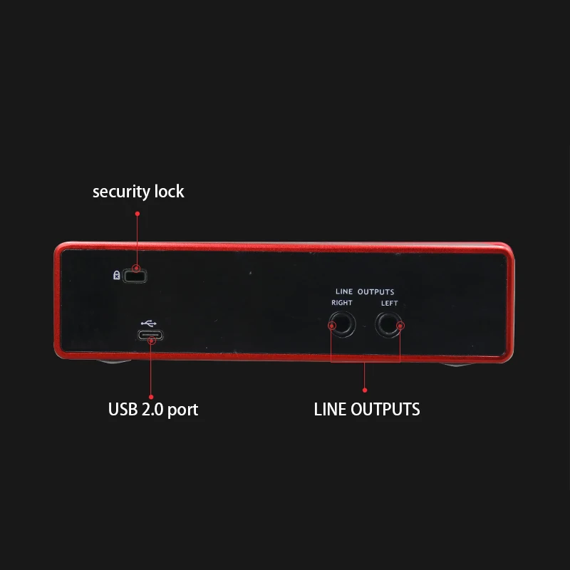 2i2 3 세대 앰프 USB 오디오 인터페이스, 녹음, 작사, 스트리밍, 팟캐스팅, 스튜디오 고품질 녹음