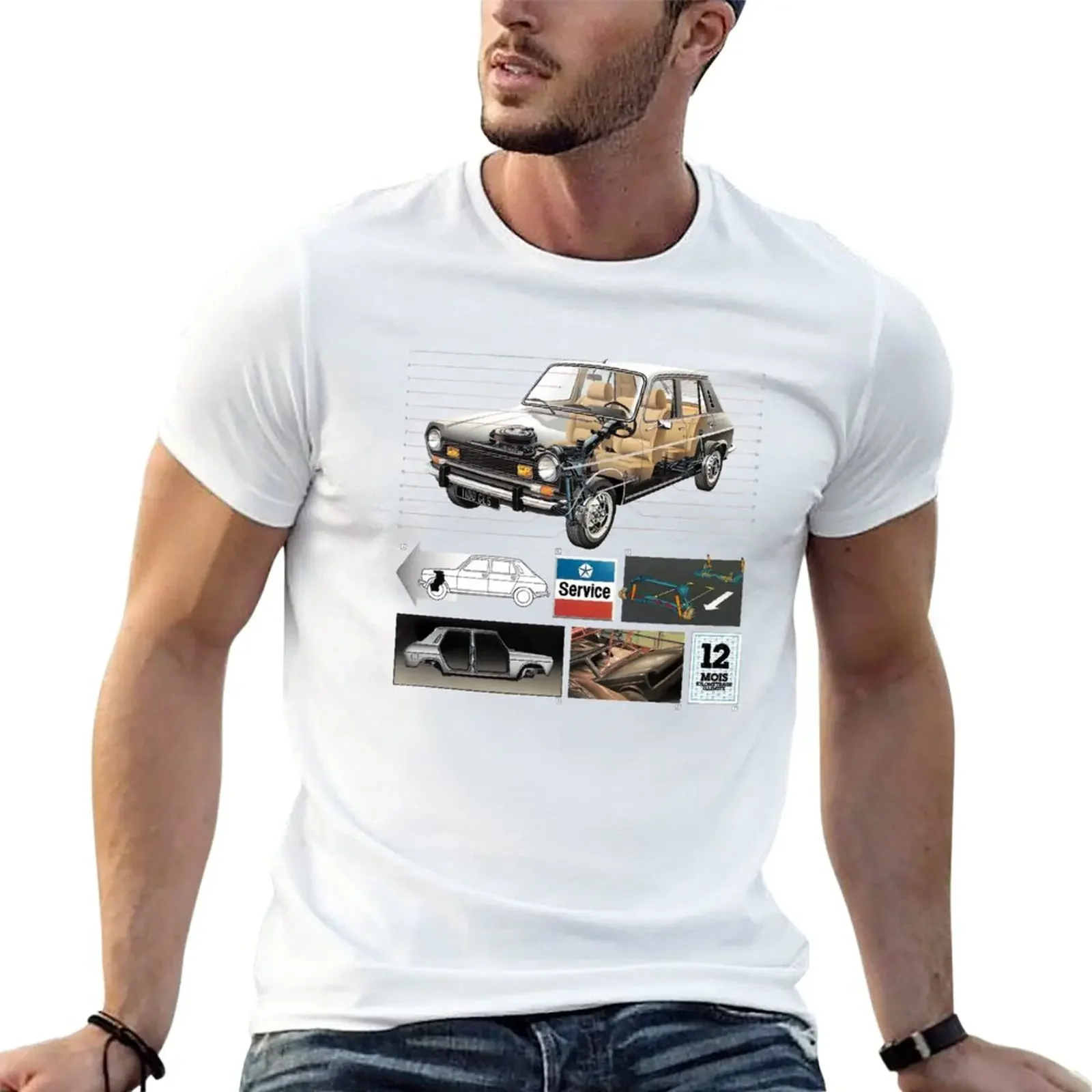 SIMCA 1100 T-Shirt kawaii clothes oversizeds summer clothes men clothing