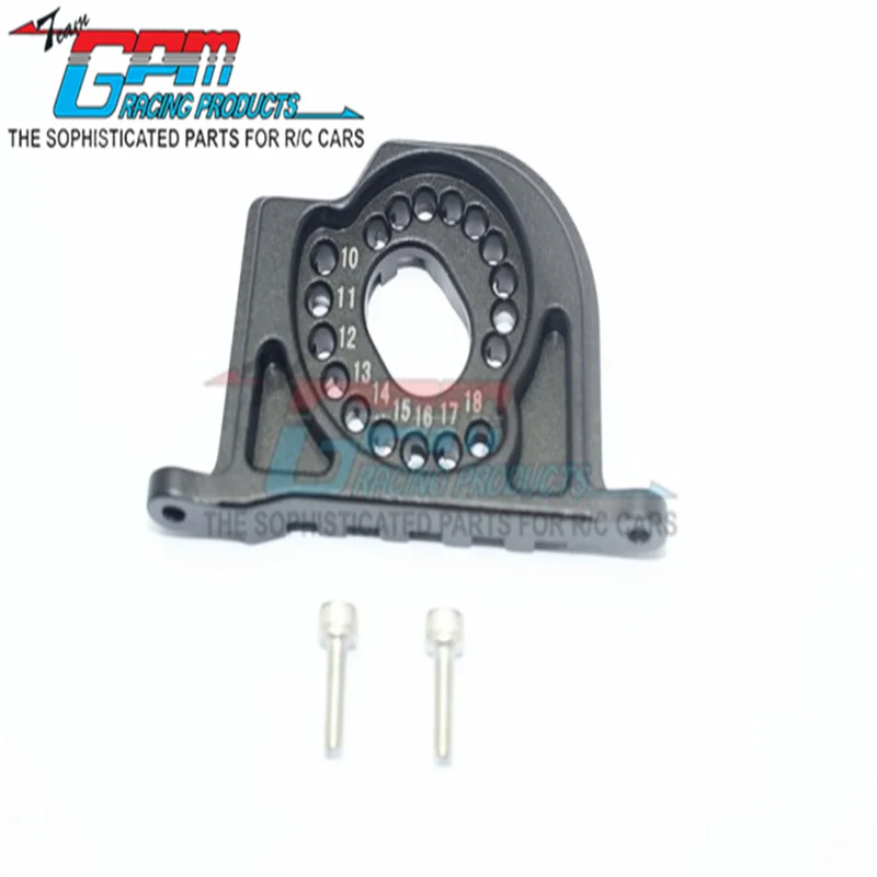 GPM ALUMINUM MOTOR MOUNT PLATE WITH HEAT SINK FINS - 3PC SET For LOSI 1/10 BAJA REY/ROCK REY LOS03009T1/T2 Upgrade