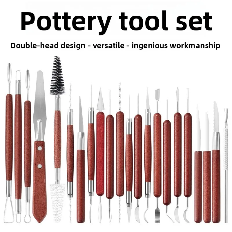 Ceramic Tools 5/6/8/22-piece Set Stone Plastic Clay Wood Shaping Trimming Knife Art Ceramic Sculpture Carving Knife Art Supplies