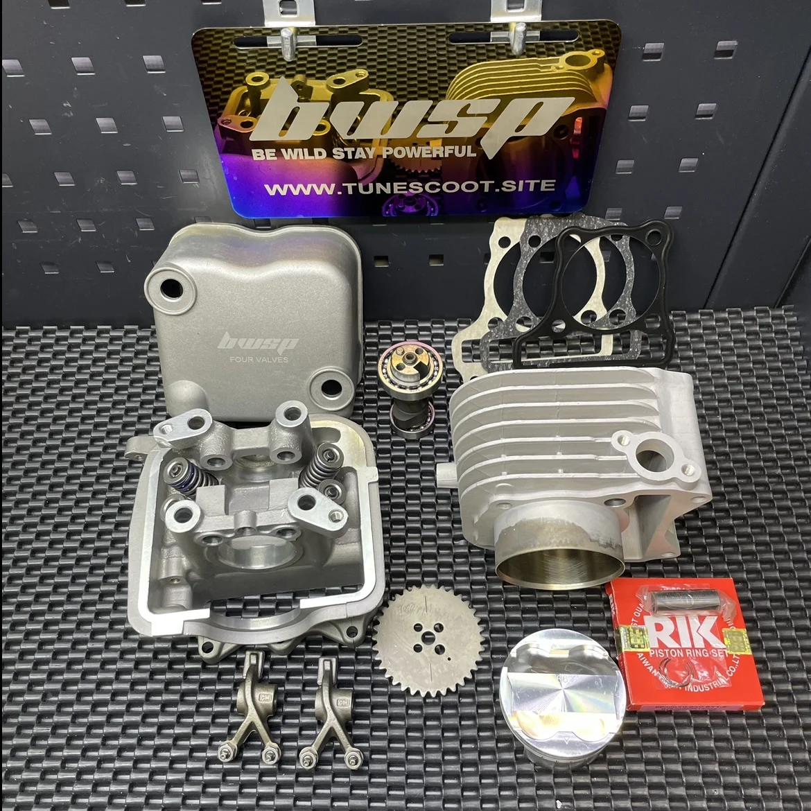 Address V125 Big Bore Kit 192cc With Four Valves Cylinder Head And Ceramic Cylinder With Forged 66mm Piston