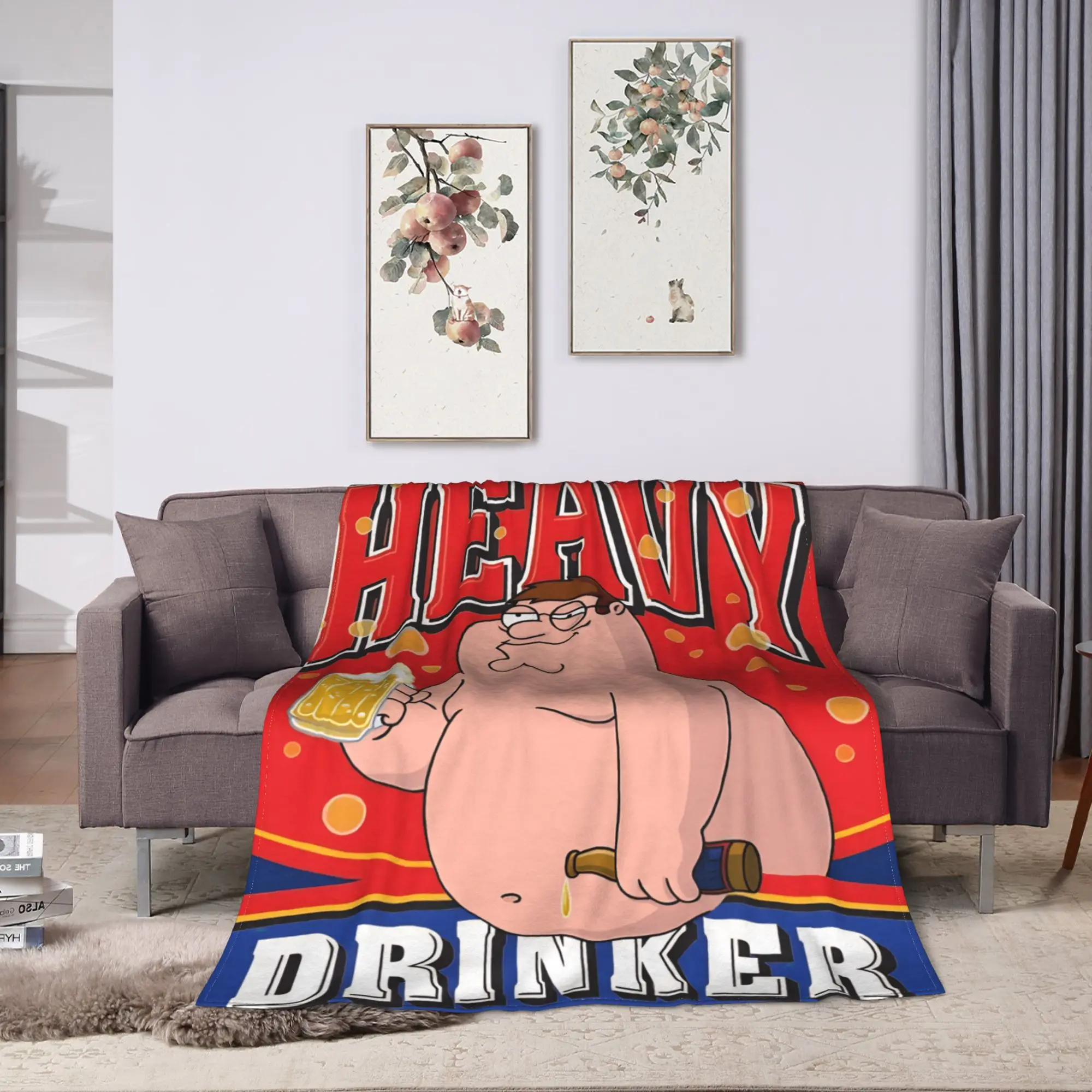 Peter Griffin  Blankets Quality Super Soft  Bedding Throws Winter Kids Adult Outdoor Comfortable Bedspread