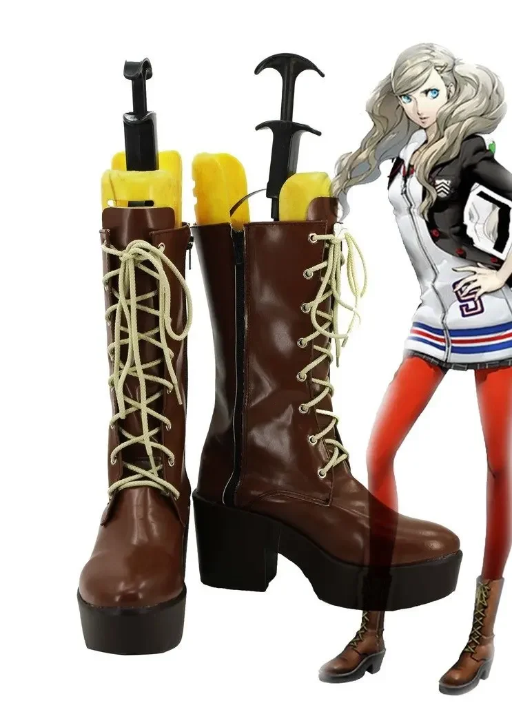 

P5A the Day Breakers Persona 5 Anne Takamaki Cosplay Shoes Boots Custom Made