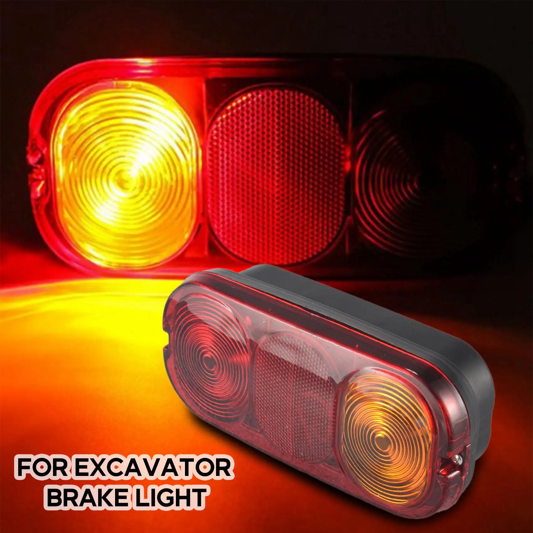 Excavator Rear Turn Signal Lamp Rear Brake Tail Lamp For JCB 2CX 3CX 4CX Project 12 & 21-N31R