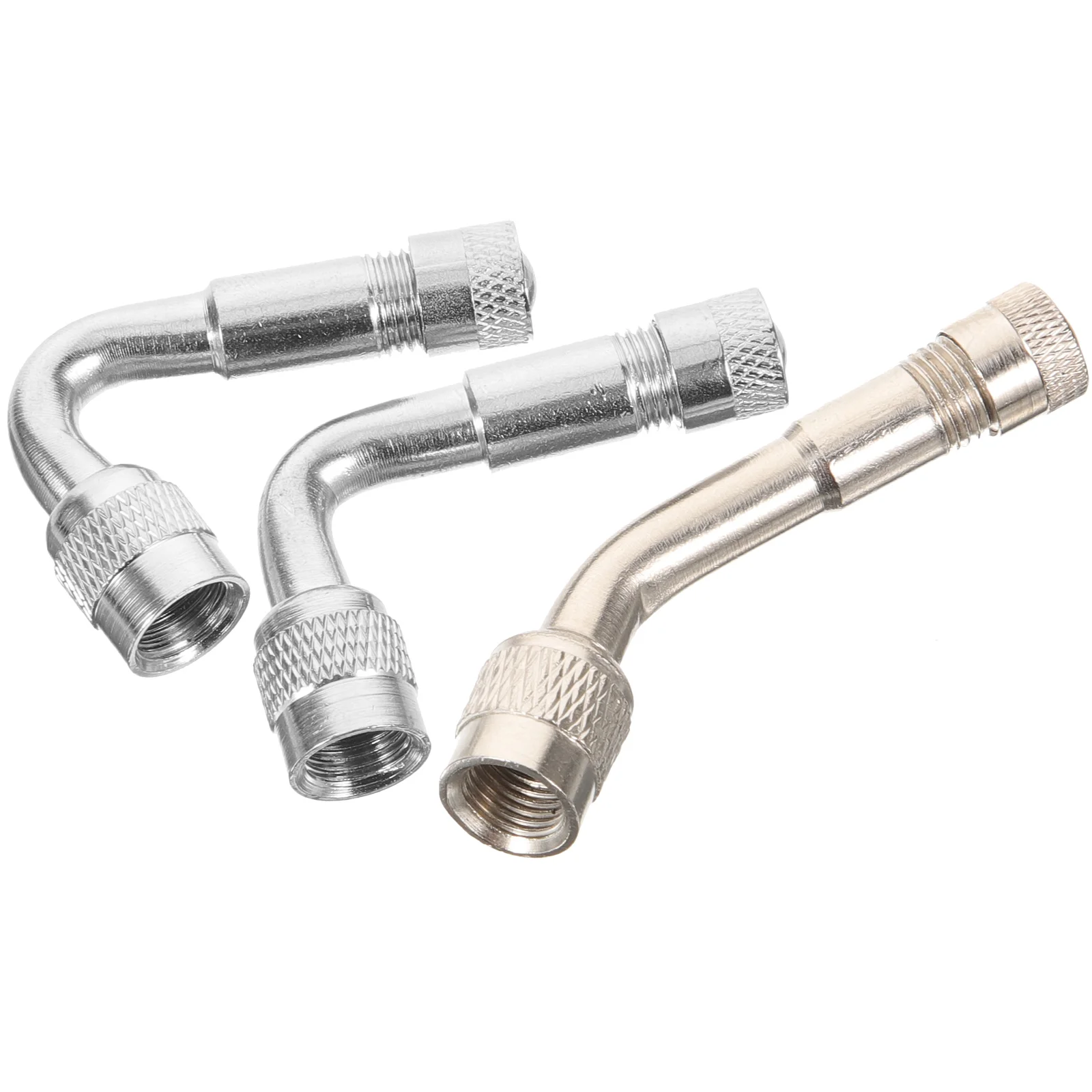 

3pcs Tire Valve Extension Rods 45+90+135 Copper Stem Extenders for Bicycles Car Bend Nozzles Accessories Valve nozzle extenders