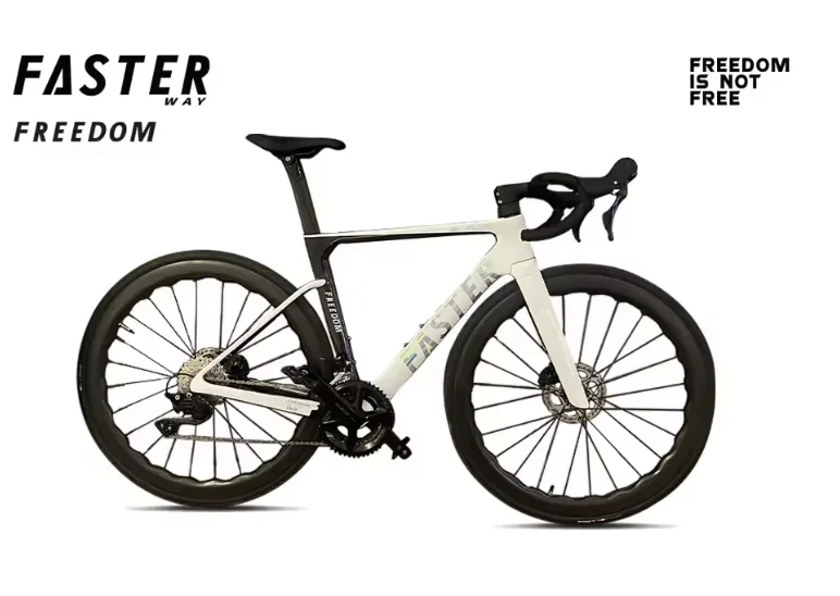 New Model T47 FASTERWAY Freedom Frameset Carbon Bike Road Frame with Fork Seatpost Clamp Headset Handlebar 32C Disc Brake