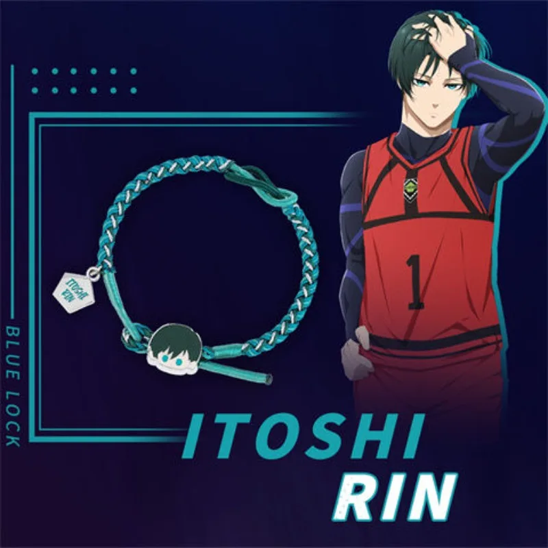 Anime Game BLUE LOCK Cosplay Rin Itoshi Nagi Seishiro Mikage Reo Isagi Yoichi Nylon Woven Hand Rope Bracelet Souvenir Gift