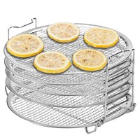 Stand for Ninja Foodi Pressure Cooker and Air Fryer Food Grade Stainless Steel Dehydrator Rack 1 Pack/Set 6.5 8 Qt