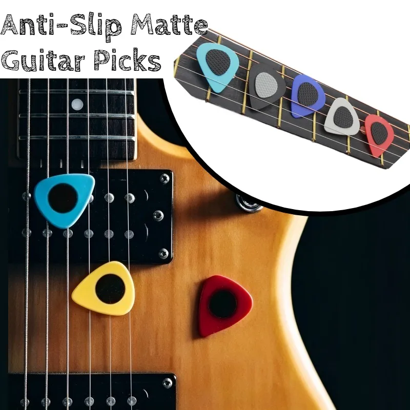 Random Color Celluloid Matte Anti-Slip Guitar Picks for Ukulele Perfect for both beginners and seasoned players