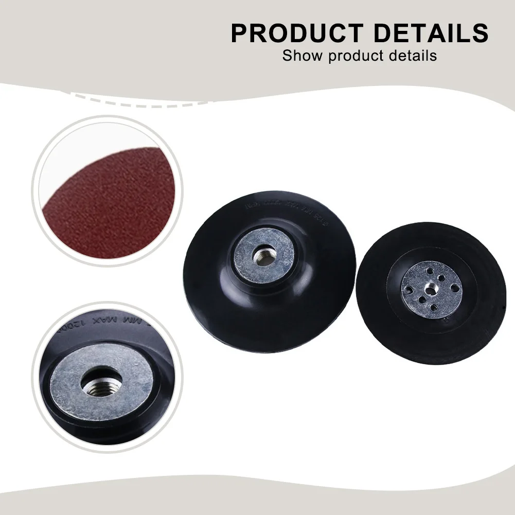 Rubber Backing Pad for 4 Angle Grinder Sanding Discs For Flexible Support Max RPM 15300 for Consistent Results