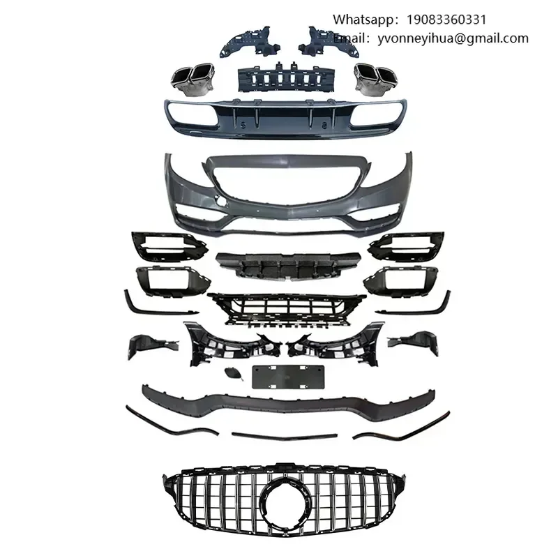 

Modified C63 Parts Body Kit Facelift Accessories For Mercedes Benz C Class W205 2015-2020