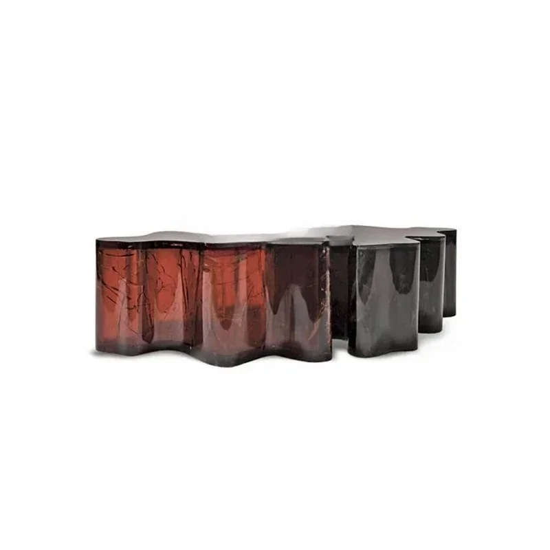 Modern minimalist designer creative fashion imported resin living room combination coffee table light luxury coffee table