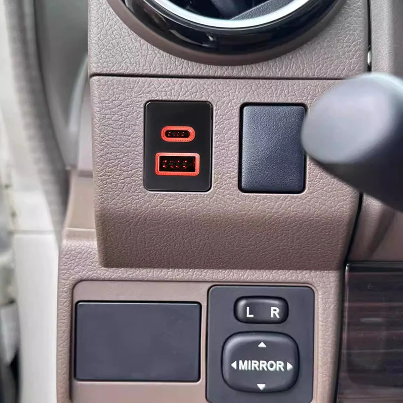 2007~2018 For For LC76 Land Cruiser USB Converter QC3.0Fast Charger Land Cruiser FJ76 PD Converter Interior Accessories