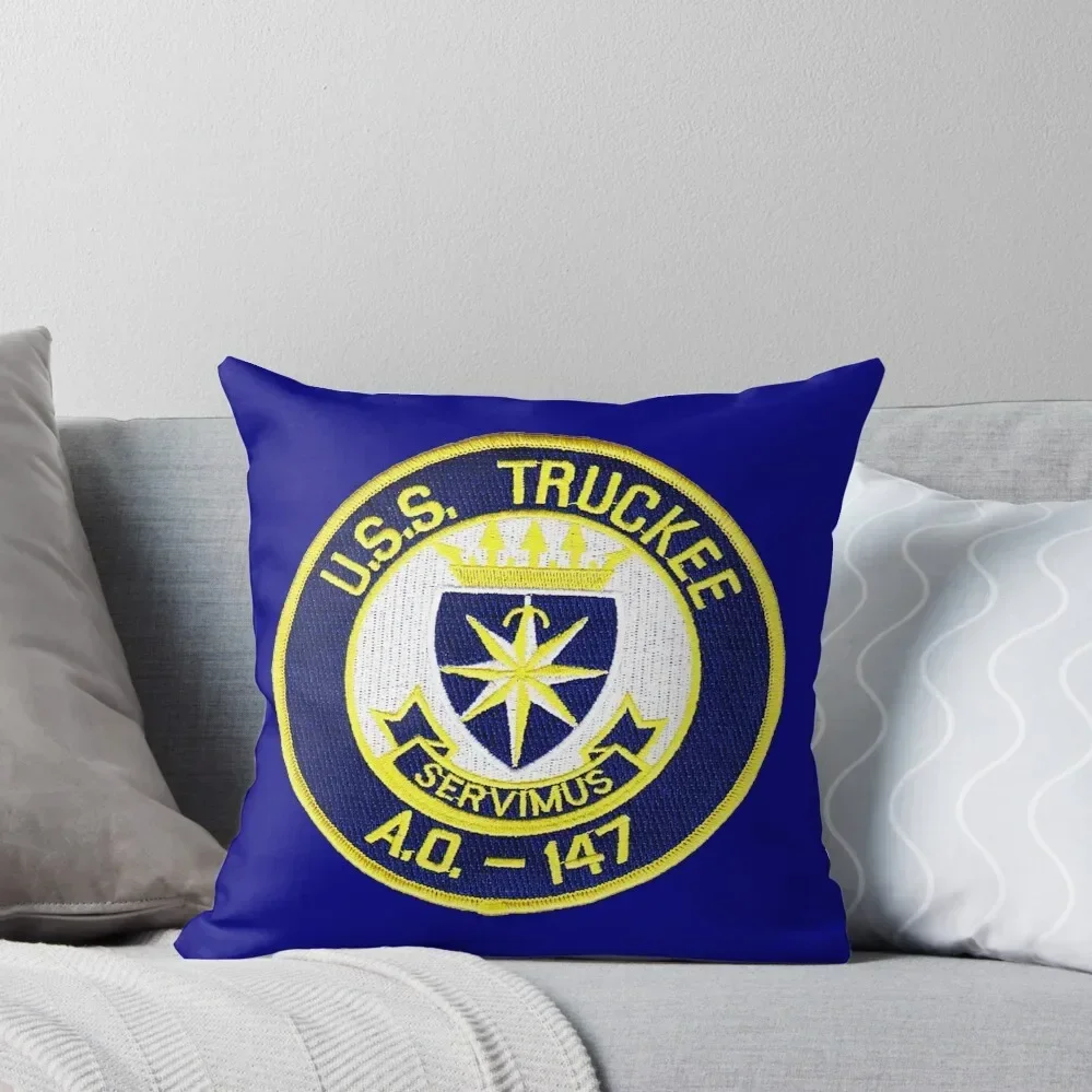 

USS TRUCKEE (AO-147) SHIP'S STORE Throw Pillow Sofa Pillow Cover Cusions Cover pillow cover christmas