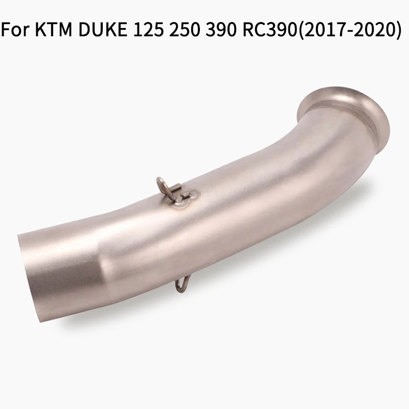 Motorcyle Exhaust Middle Link Pipe 51mm Muffler Escape Section Adapter Connect  for KTM DUKE RC 125 250 390 RC390 Duke390