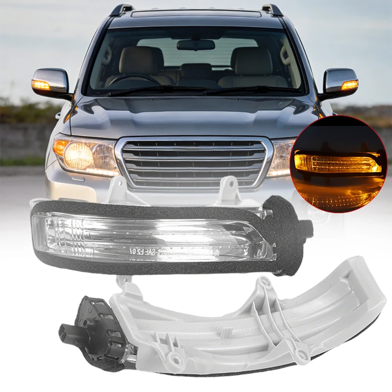 

81740-60090 81730-60120 Amber LED Side Mirror Light Rearview Turn Signal For Toyota Land Cruiser 2012-2015 For Prado 2009-2017