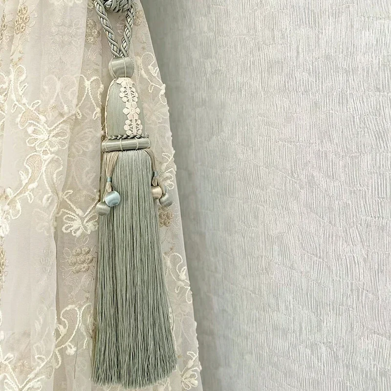 Curtain Holder Home Accessories Classical Curtain Clips Tassel Strap Hanging Single Ball Spike Room Decor Curtain Tieback Rope