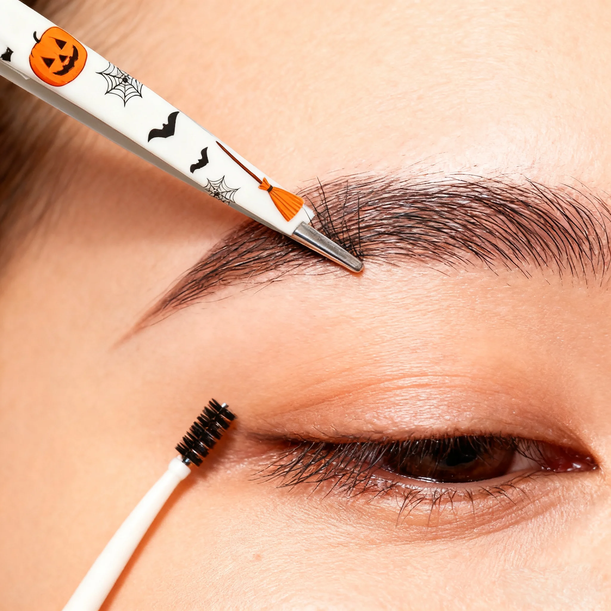 Halloween Wimpern Pinzette Edelstahl Präzision Wimpern Pinzette Schönheit Werkzeuge Falsche Wimpern AIDS