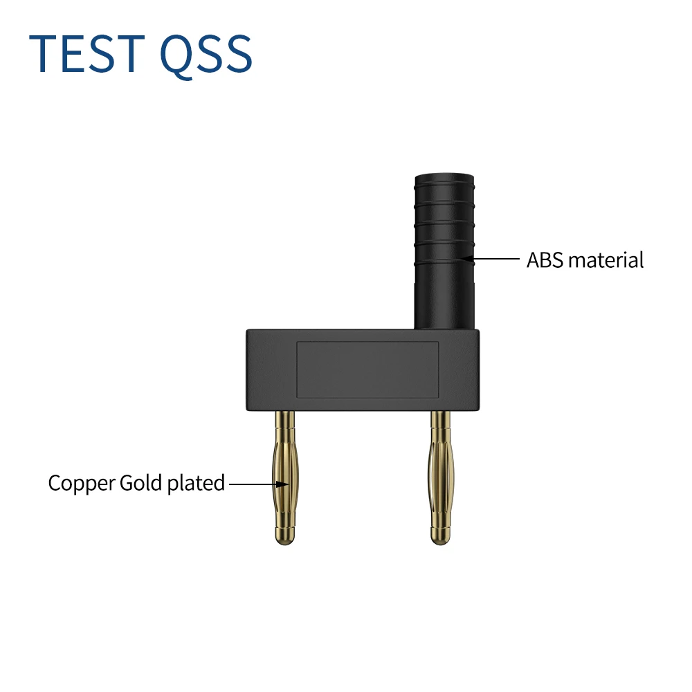 QSS 5 szt. 2MM złącze wtykowe bananowe zworka zwarciowa 2 rewolucja 1 rozstaw macierzysty 12MM krótkie gniazdo złącza Q.20002