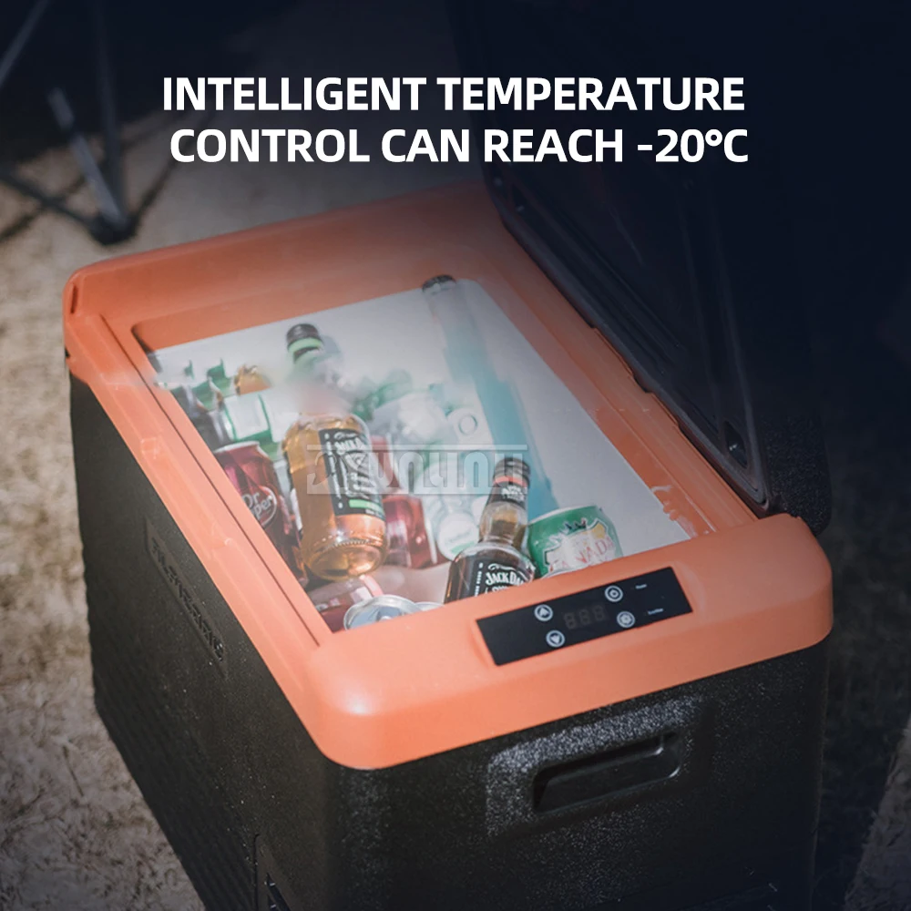 30L Portable Refrigerator Compressor Cooling Freezer Camping Outdoor Refrigeration Refrigerator Dual Use in Car and Home