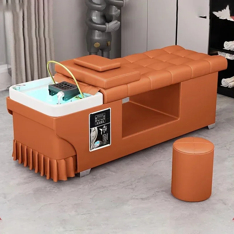 

Spa Shampoo Bed Professional Hair Salon Washbasin Women's Beauty Barber Wash Customer Camillas Masaje Reclining Hairdressing