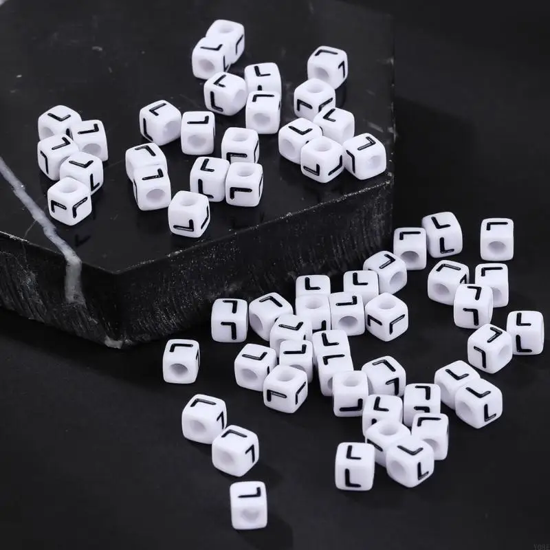 

Пакет из 240 пластиковых любовных квадратных букв бусинка Diy для женщин -ювелирных украшений y08e y08e