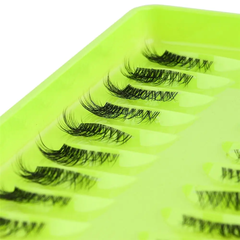 10 Par Naturalnych Półsztucznych Rzęs z Efektem Naturalnego Wyglądu, Sztuczne Rzęsy z Imitacji Norek 3D, Rzęsy typu Kocie Oko do Makijażu, Przedłużanie Rzęs