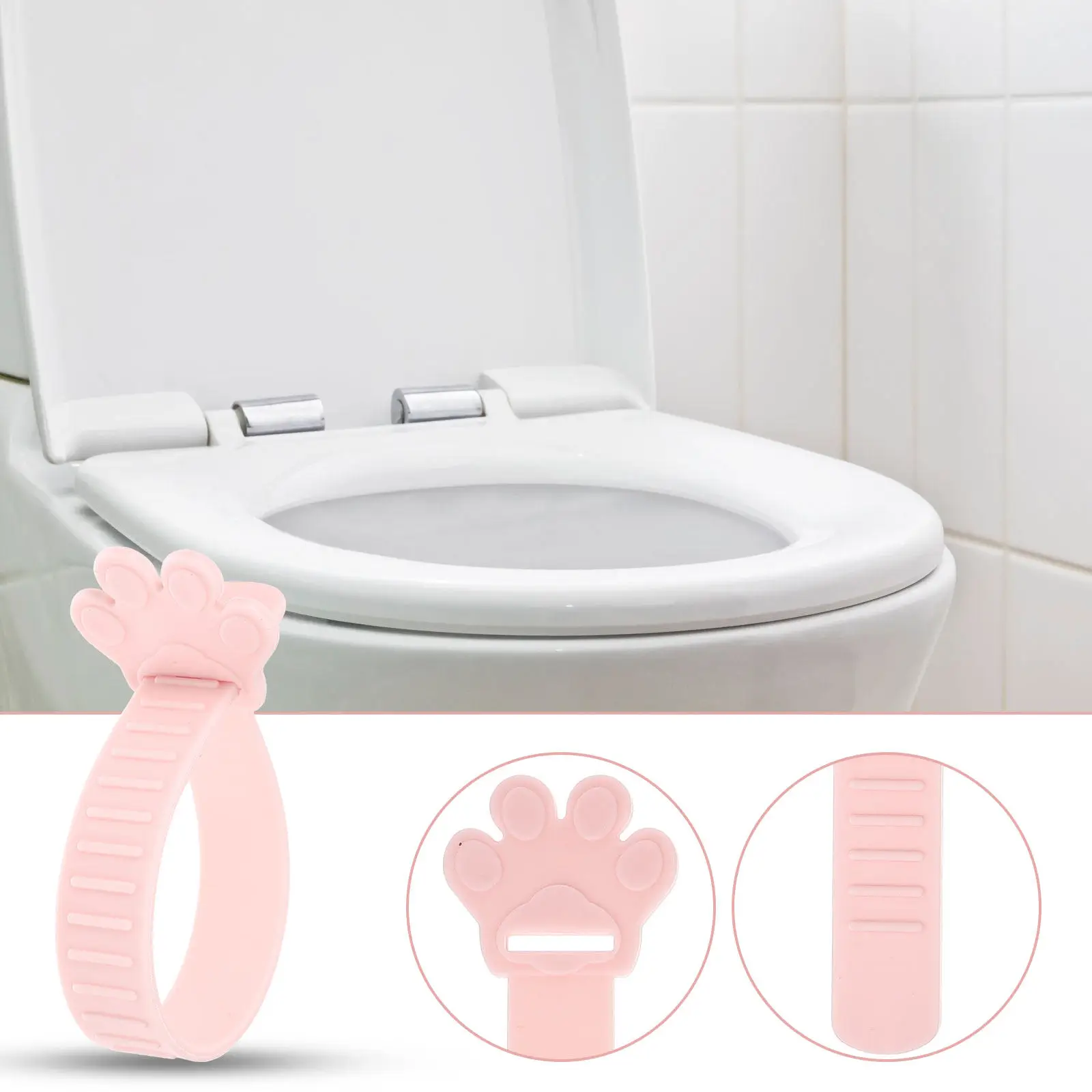 

10Pcs Toilet Lid Lifter Tpr Material Anti-Touching Bathroom Toilet Seat Handle for Elderly Safe Hygienic Home Public