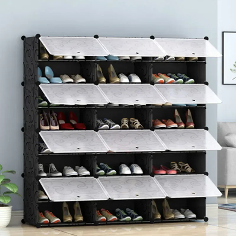 Organizers Ultra Thin Shoe Rack Stand Dorm Shelf  Rack Closet Wooden Foldable Modern Muebles Para El Hogar Furniture Sets