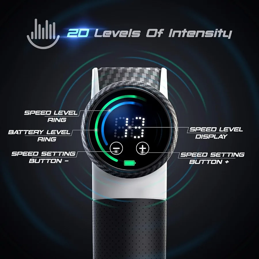 ปืนนวดเนื้อเยื่อชั้นลึกสำหรับนักกีฬาและผู้ที่มีกิจกรรมทางกายร่างกาย  เครื่องนวดกล้ามเนื้อแบบเพอร์คัชชันทรงพลังเพื่อบรรเทาอาการปวดอย่างมีประสิทธิภาพ