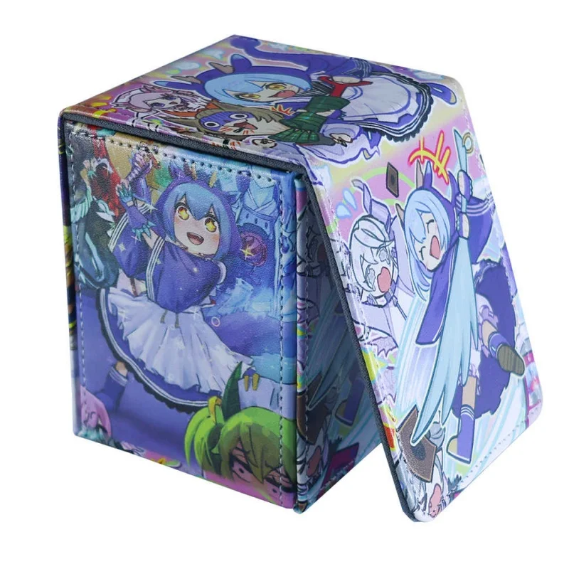 Yu Gi Oh Cards Box Laundry Dragonmaid Anime Game Characters Opcg Tcg Ptcg Storage Box Pu Collection Card Box Toys Gifts