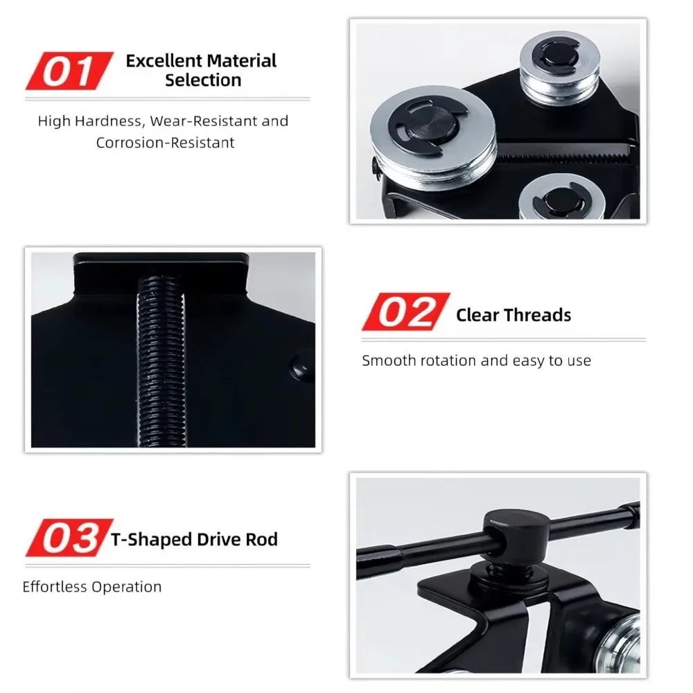 Portable Brake Pipe Bender Rustproof Manual Brake Line Straightener Kinks Correction Sturdy Tubing Bender Tool