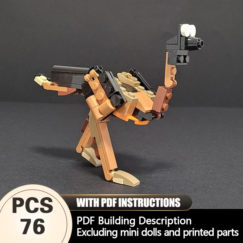 

Creators Animal Series Model MOC Building Bricks Struthiocamelus Modular Technology Gifts Holiday Assemble Children Toys Suit