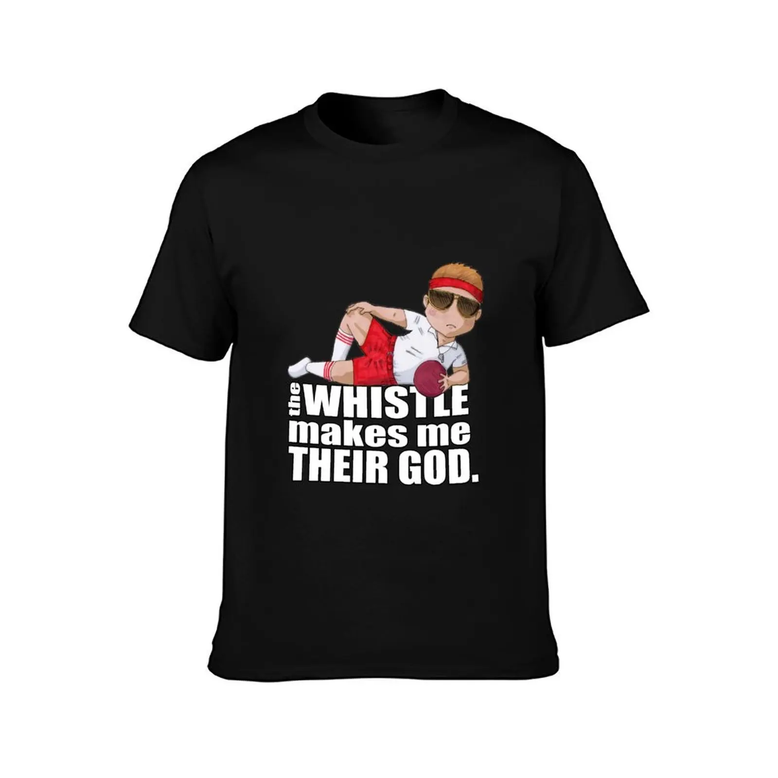 The Whistle Makes Me Their God T-Shirt, Summer Casual Cotton Tee, Oversized Streetwear Tops, Vintage Graphic Print, 100% Cotton