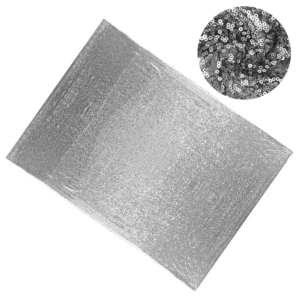 

1.2x1.8m Shimmer Sequin Fabric Backdrop Drape Curtain Silver Wedding Party Decor Photography Background Fabric Backdrop