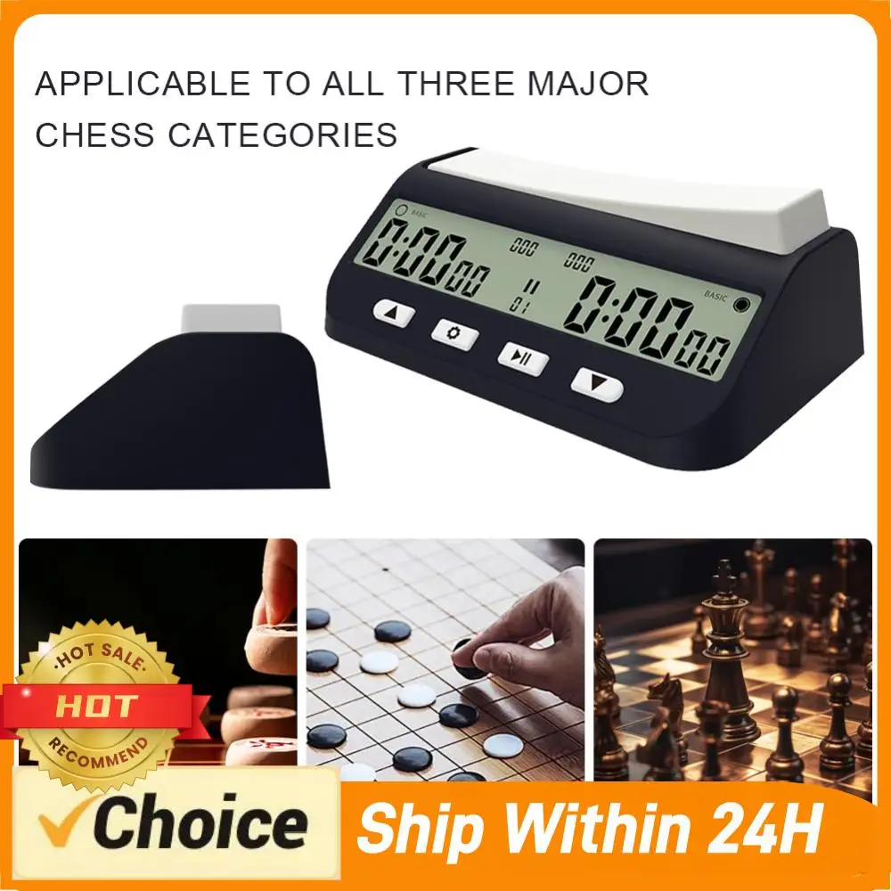 

Chess Clock with Basic Delay and Positive Time Features Game Timer Portable Digital Chess Clock for Board Games