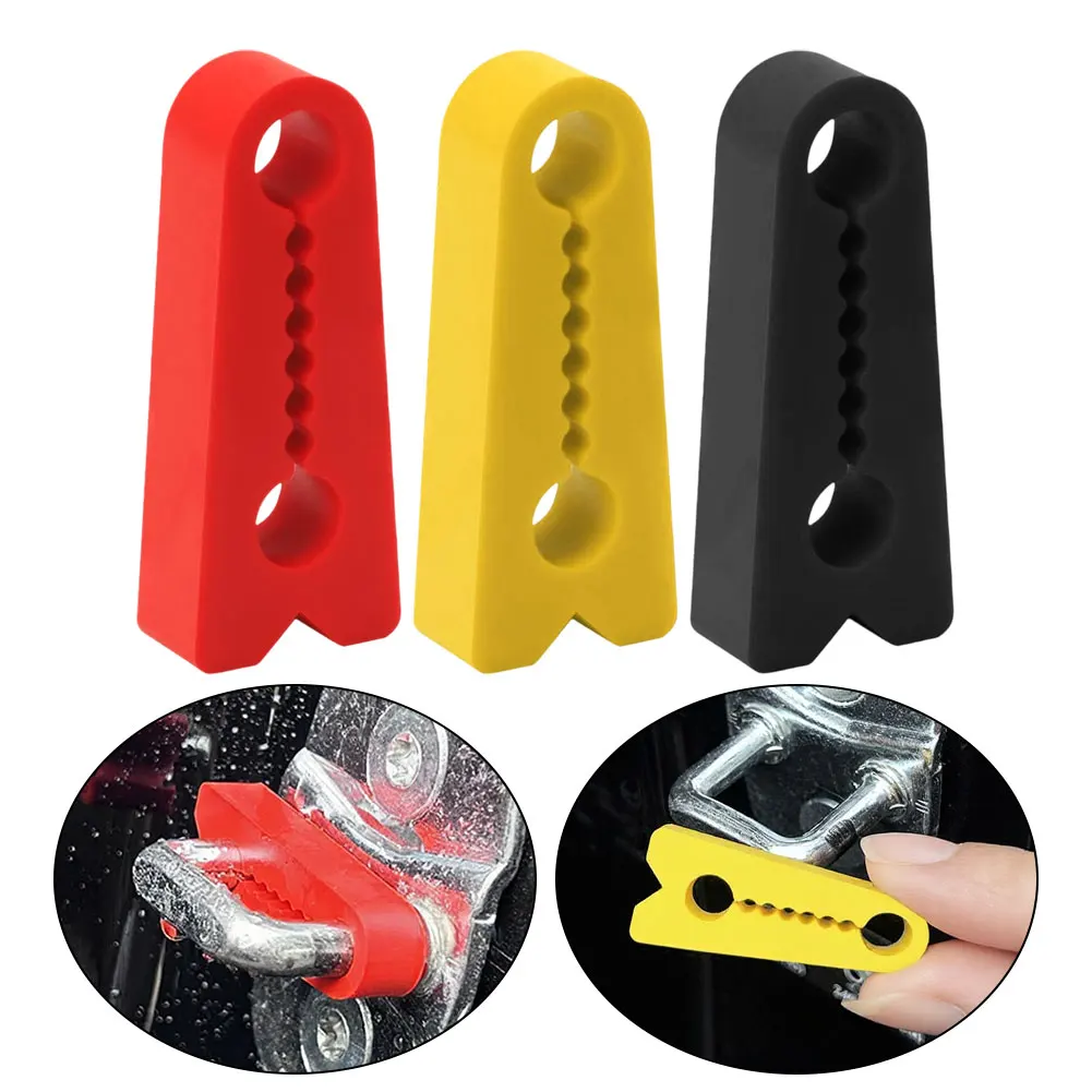 4Pcs Silicone Car Door Lock Cover Pad Set Door Stopper Dampers Shock Absorbent Anti Scratch Protection Pad For Auto Door Latch