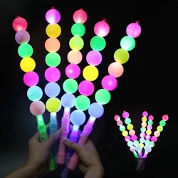 LED Glowing Colorful Sugar Gourd Fluorescent Stick Glow Light Sticks Concert Cheer Stick Props Equipment Flashing Toy