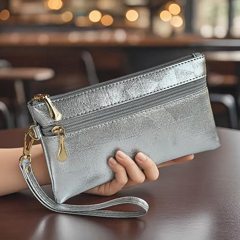 Women Long Wallets Simple Fashion Clutch Bag Female Casual Cell Phone Purses Big Capacity Zipper Money Pouch For Ladies