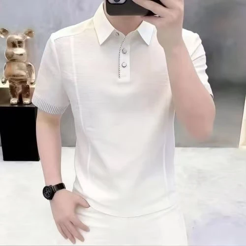 2026 Summer New Style Men's Collar Shirt - Casual and Versatile Short-Sleeved Shirt