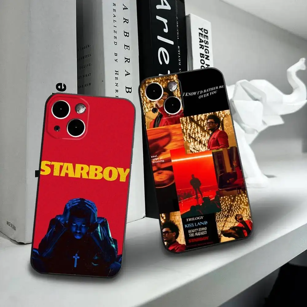 

Singer The Weeknd Phone Case For iPhone16,15,14,13,12 Mini 11 Pro XR,X,XS,MAX 7,8 Plus Silicone Cover Soft Black