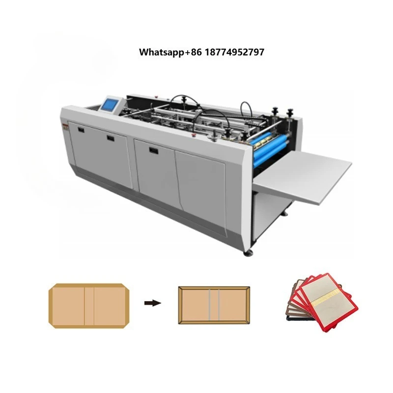 Hardcover Four Side Edge Forming Folding Machine Rigid Box Book Hard Cover Four Side Folding Hardcover Book Case Making Machine