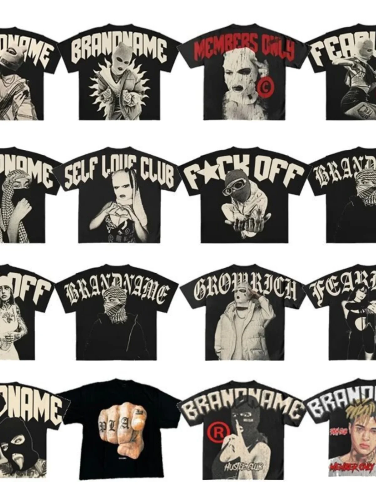 

American Motorcycle Street Dark Style Skull Casual Large-sized Loose Men's Short-sleeved T-shirt Women's 3D Couple's Style Y2k