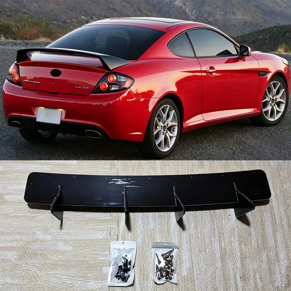 For Hyundai Coupe / Tiburon 2007 2008 2009 ABS Tuning Car Rear Bumper Diffuser Lip Cover Spoiler Splitter Gloss Black Body Kits