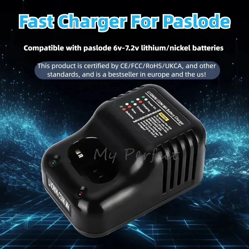 

Two-in-one Fast Charger for Paslode Nail Gun 6V-7.2V Lithium-ion Nickel-chromium Nickel-metal Hydride Battery Paslode Power Tool