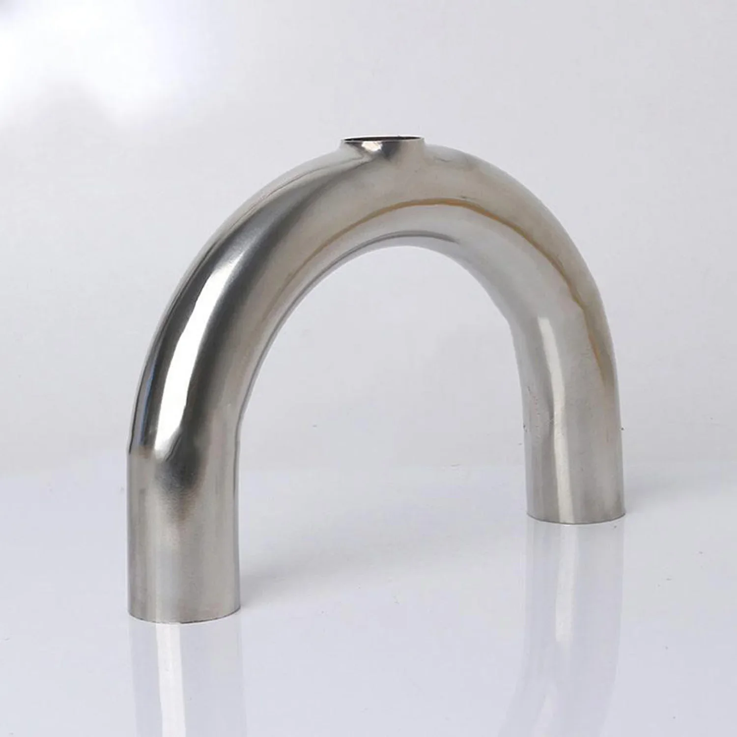 19 25 32 38 51 57 63 مللي متر الأنابيب OD بعقب لحام U على شكل عودة بيند 3 طرق SUS 304 الفولاذ الصحي المناسب الفاصل البيرة