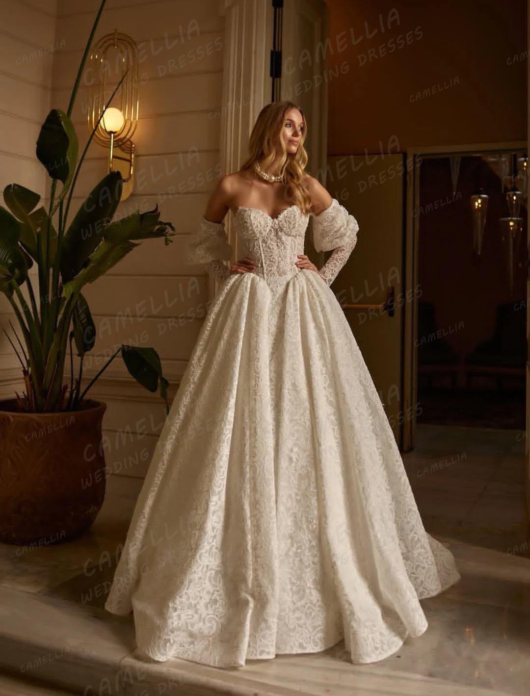 

Simple Lace Wedding Dresses Women's A Line Sweetheart Bridal Gowns Sweep Train Tulle Backless Vestidos De Novia Customized 2026