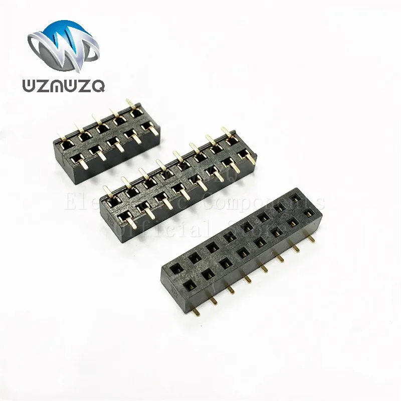 10PCS 1.27mm SMD SMT 2*3-50Pin Double row 3p 4p 5p 6p 7p 8p 10p 12p 15p 20p 40p 50p Male PCB Board Header Connector Strip