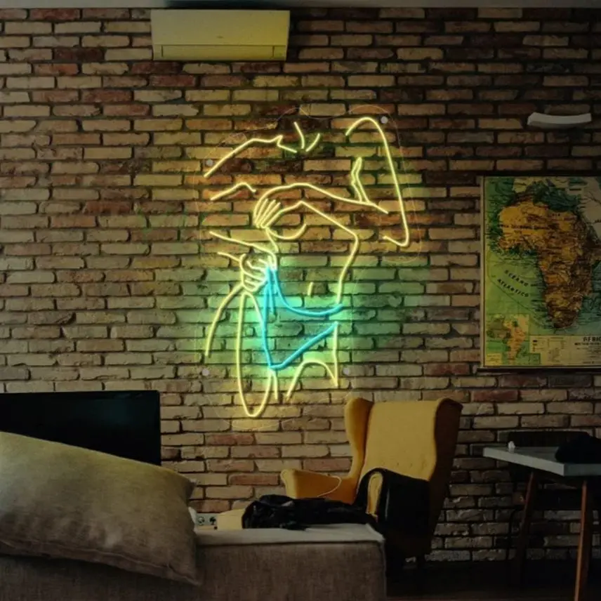 LED Neon Lamp Logo Body Neon Lamp Sexy Neon Lamp Character Room Logo Room Decoration Customized Neon Lamp Animation Neon Lamp